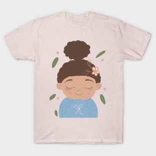 Adorable dreamy black girl T-Shirt